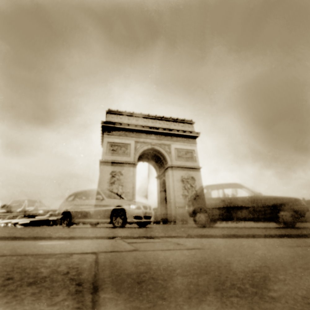 Lochkamera Fotografie, Paris, Arc de Triomphe, 073