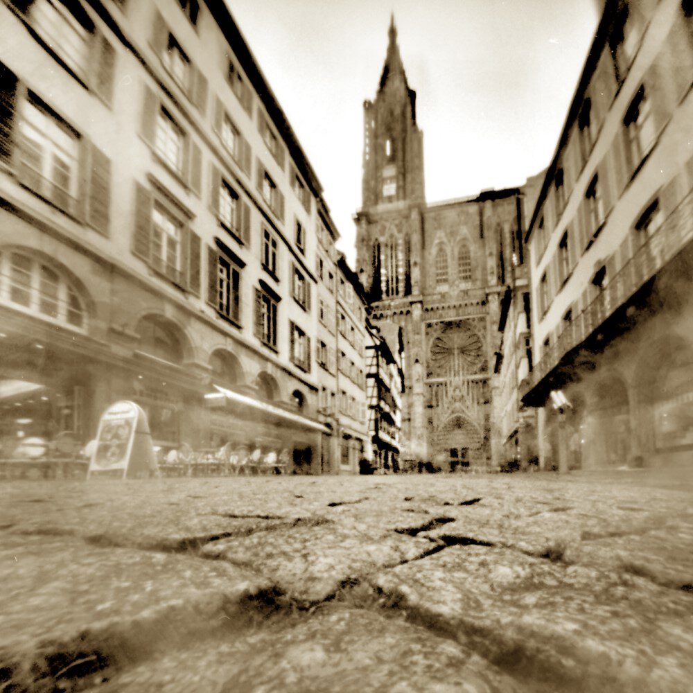 Lochkamera Fotografie, Strasbourg, Kathedrale, 108